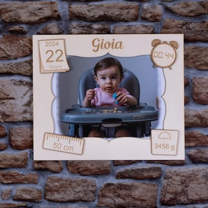 Regalo per Battesimo o nascita personalizzabile in legno