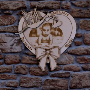 Regalo per Battesimo o nascita personalizzabile in legno