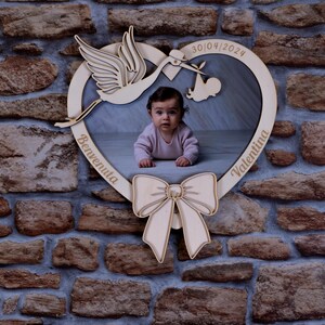 Regalo per Battesimo o nascita personalizzabile in legno