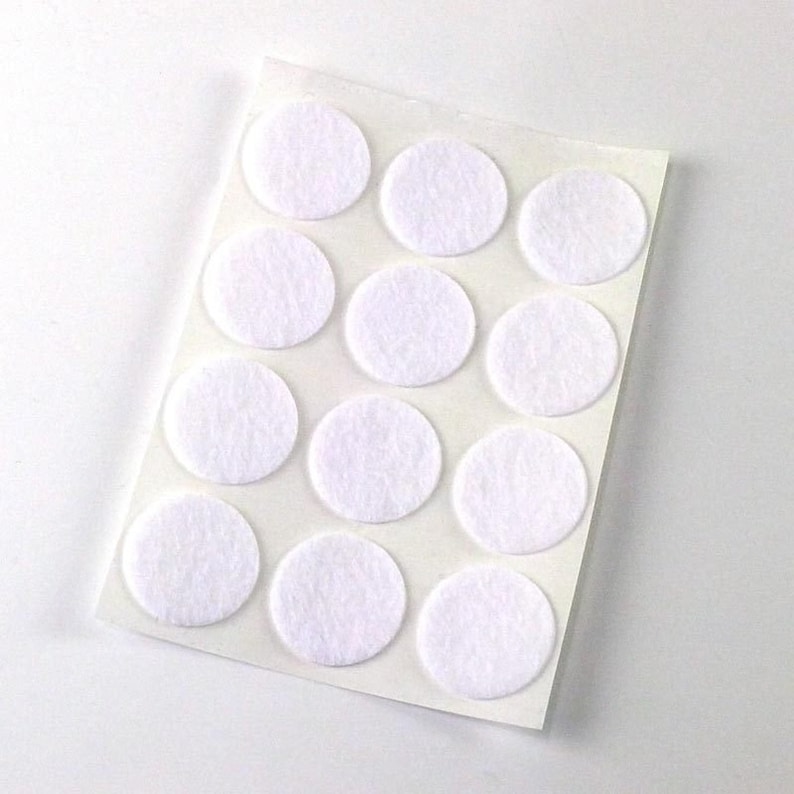 12 Colors 1 Adhesive Felt Circles 48CT 240CT Etsy