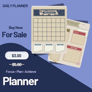 Simple Daily Planner Printable