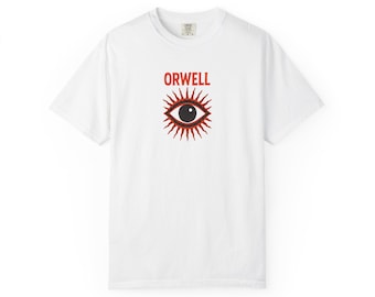 George Orwell Graphic T-Shirt: 1984 Eye Design, Literary Apparel