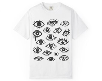 Eye Graphic T-Shirt: Bohemian Unisex Cotton Tee