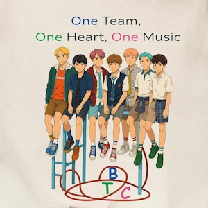 BTS Anime T-Shirt: Kpop Manga Style Graphic Tee