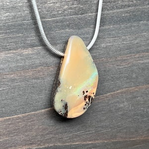 Australian Boulder Opal Pendant