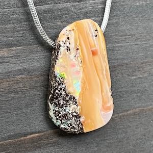Australian Boulder Opal Pendant