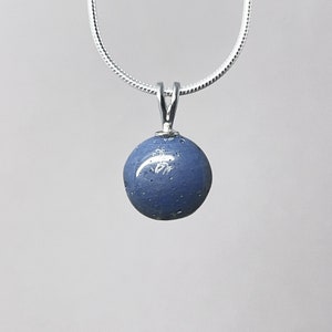 Leland Blue Stone Pendant - Unique Remnant of Michigan&#39;s Industrial History - Sterling Silver