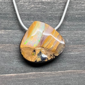 Australian Boulder Opal Pendant