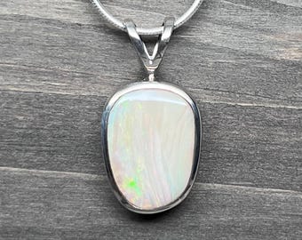 Colgante de ópalo australiano Boulder - Plata de ley