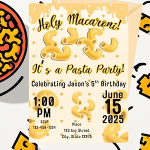 Holy Macaroni! It&#39;s a Pasta Party Invitation