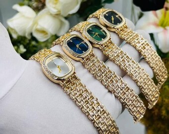 Vintage Gold Watch for Women | Elegant  Watch | Gift for Wife, Mom, Girlfriend