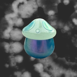 Resin Mushroom Jar – Iridescent Stash Jar