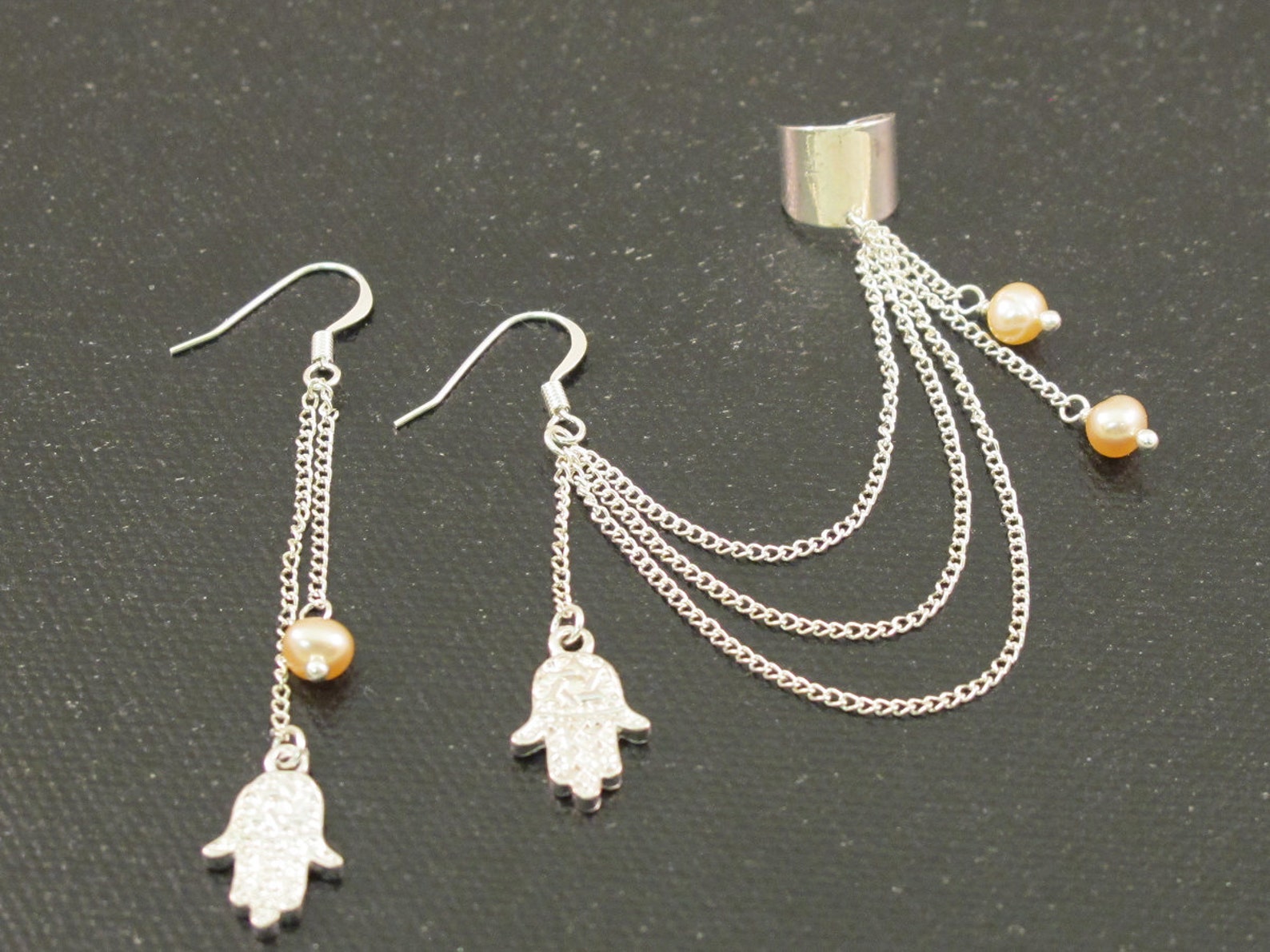 Ear chain silver Clearance