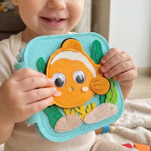 Ocean Friends Felt Quiet Book: Interactive Sensory Toy for Toddlers