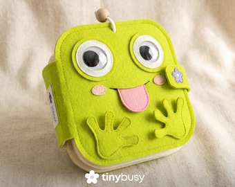 SILLY FROG MNB1 Mini libri silenziosi interattivi sensoriali in feltro fatti a mano, giocattoli educativi per bambini piccoli
