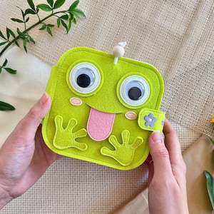 SILLY FROG MNB1 Handmade Felt Sensory Interactive Mini Quiet Books Educational Toys for Toddlers