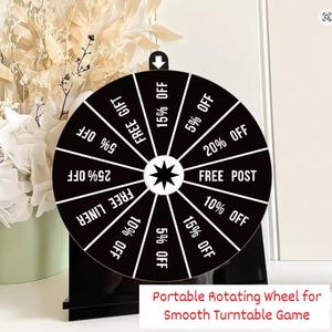 Custom Acrylic Spin the Wheel Game: Promotional Display for Events