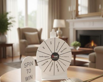 Custom Acrylic Spin The Wheel Game | Interactive Display for Shops & Events