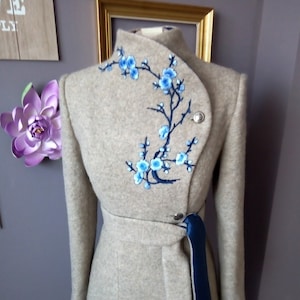 Wrap Midi Coat, Winter Overcoat With Belt For Women | Luca 2