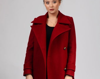 Tailored winter coat, Women's coat, wool coat, Personalized Made To Order, Gift for Her | Romanita 3 coat