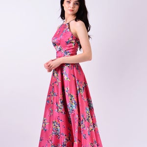 Long Sleeveless Dress, Maxi Pleated Gown | Octaviana 2