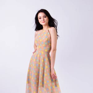 Long Sleeveless See Through Dress, Maxi Pleated Gown | Octaviana 2