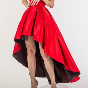 Strapless Asymmetric Dress, High Low Sleeveless Gown | Lorena