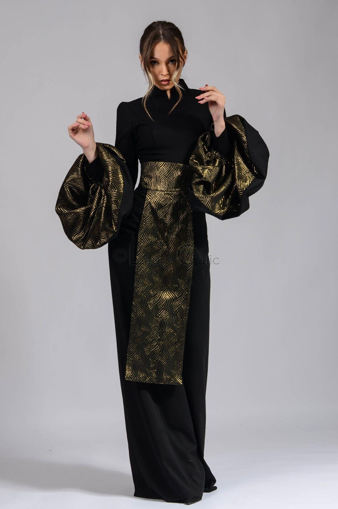 Ensemble Catinca, abito 3 pezzi, inspo tradizionale rumeno, Made To ...