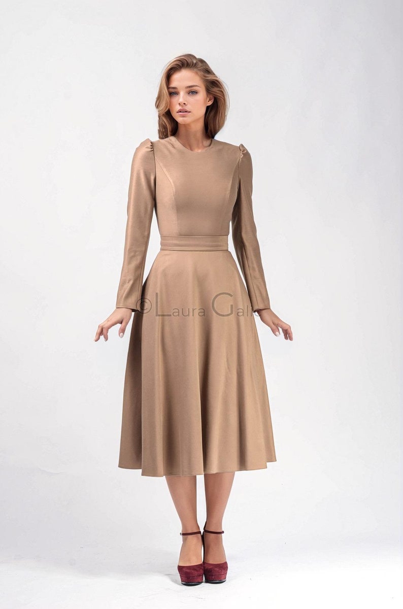 Pita 4 A-line or pencil skirt Office Dress image 3