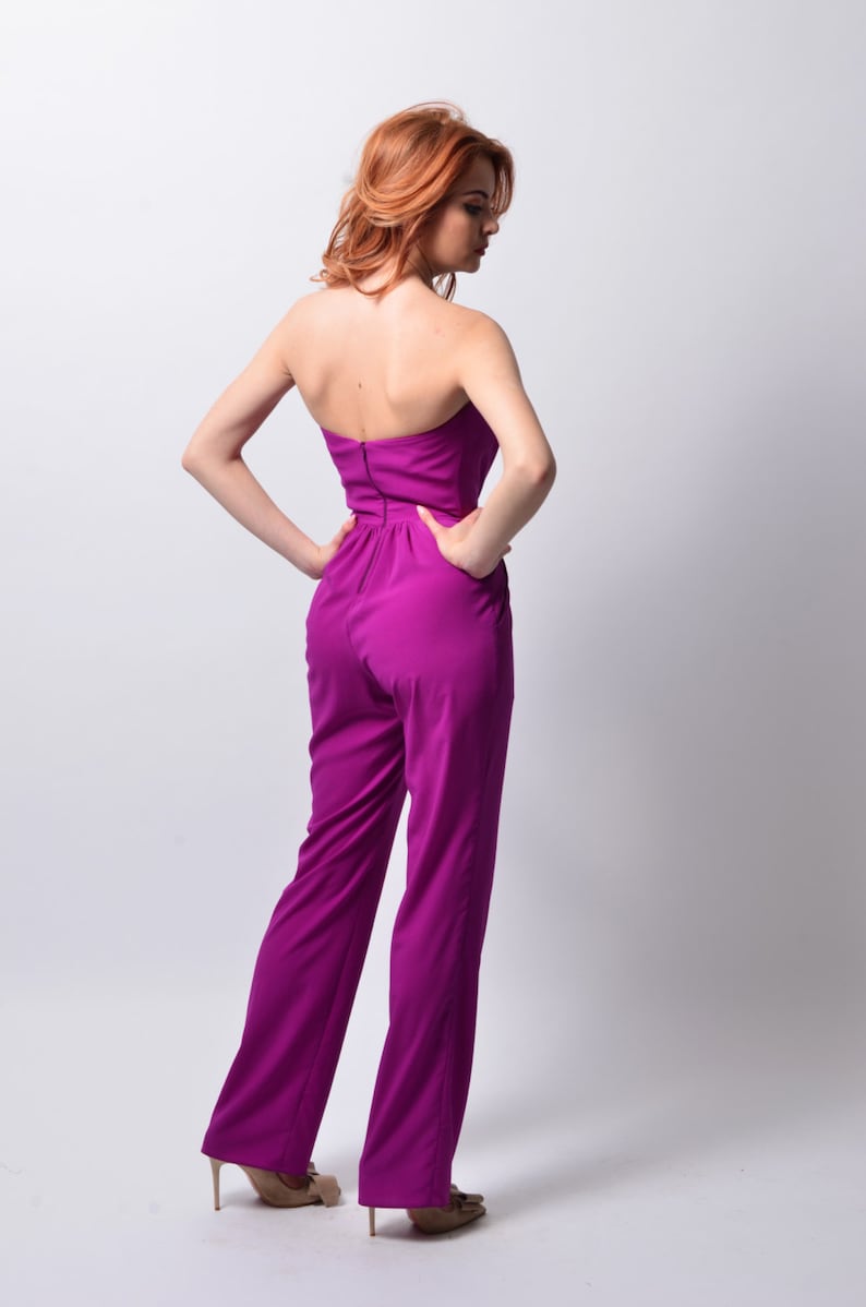 Corset Jumpsuit Playsuit Romper Designer Wear Casual Pants Etsy