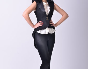 Conductor sleeveless blazer jacket | Mina