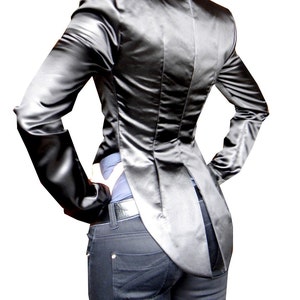 Conductor Blazer, Short Jacket, One Button, Women&#39;s Coats, Made To Order, Designer | Elena