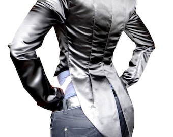Conductor Blazer, Short Jacket, One Button, Women's Coats, Made To Order, Designer | Elena
