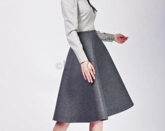 Midi Skirt, Pleated A-Line Circle, For Women, Elegant Wear, Cocktail Party | Gina 2 midi