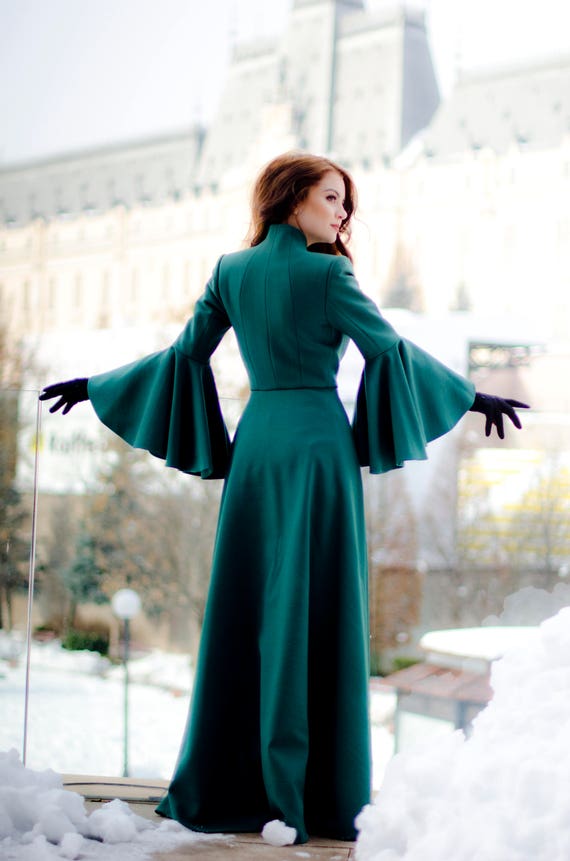 Long Coat Maxi Large Sleeves Winter 