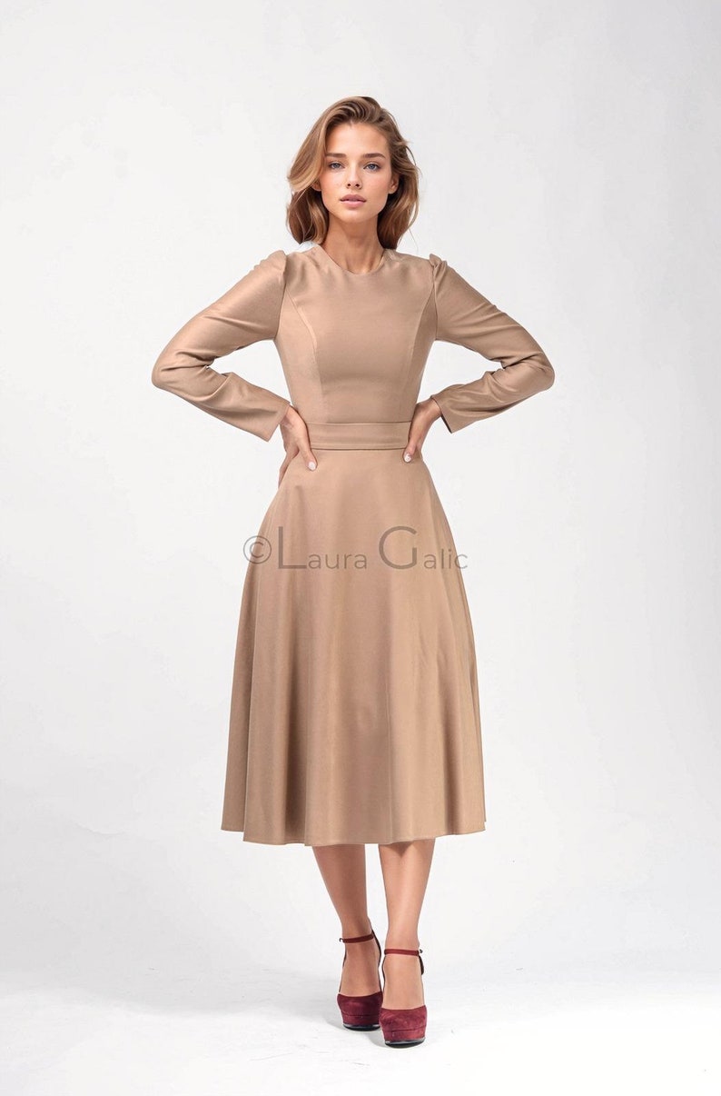 Pita 4 A-line or pencil skirt Office Dress image 2