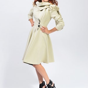 Midi Scarf Collar Wrap Coat, Winter Jackets For Women, Overcoat | Beatrice