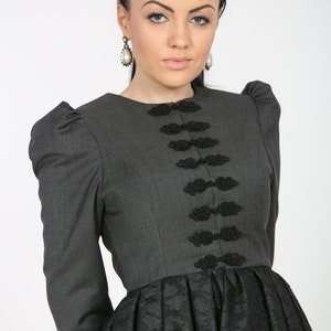 Long Blazer, Dress Coat, Knee Length Jacket, Designer Clothing, Made To Order | Agata