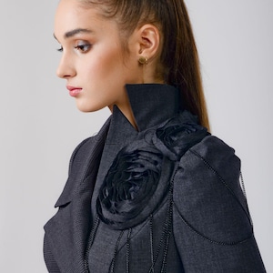 Tailored Blazer, Women&#39;s Jacket, Office Suit, Personalized Made To Order, Gift for Her | izabela