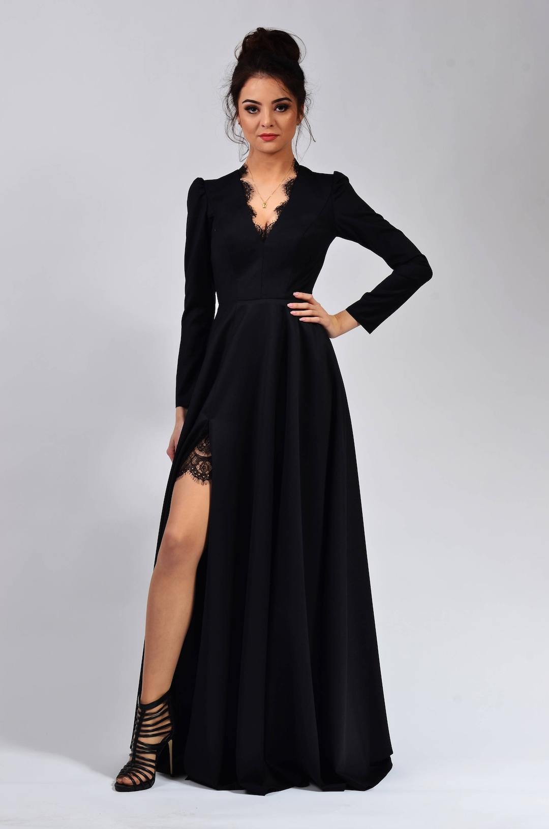 Vestidos de noche abierto de la pierna hotsell
