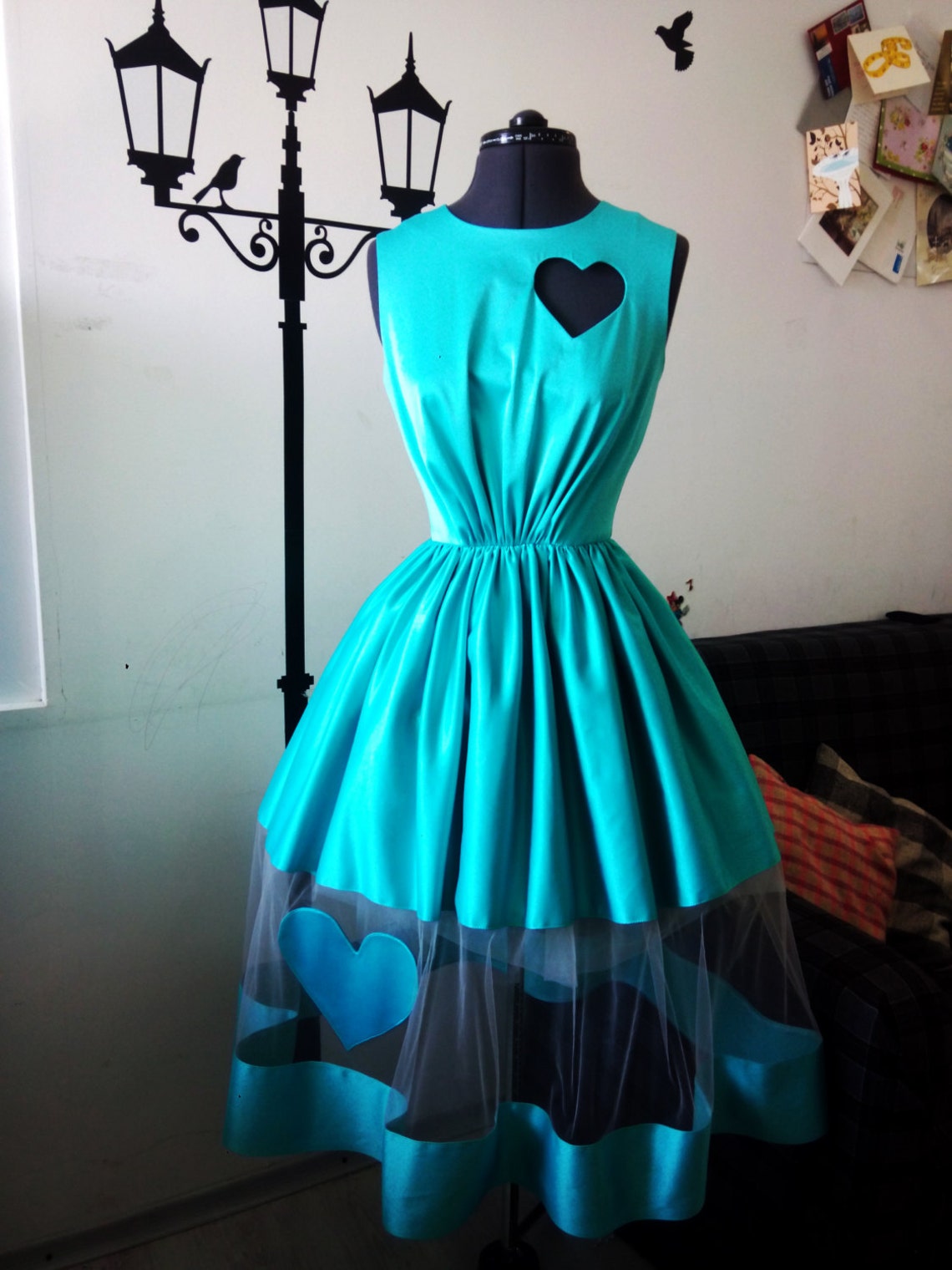 SWEET AT HEART WOVEN MIDI DRESS