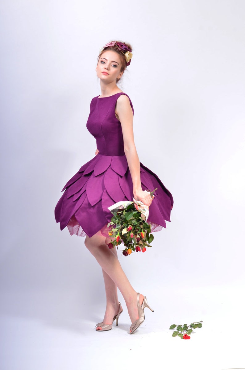 SALE Gina 5 knee Dress ONLY RED, prom dress, bridal dress, flower dress image 3