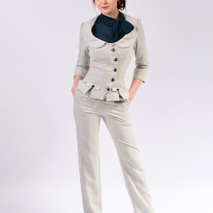 Straight Pants,  Boyfriend Fit Trousers, Regular Fit With Pockets, For Ladies