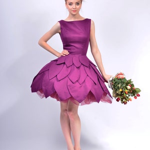 SALE Gina 5 knee Dress ONLY RED, prom dress, bridal dress, flower dress image 1