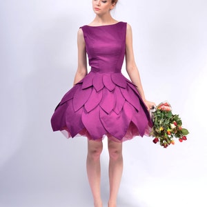 SALE Gina 5 knee Dress ONLY RED, prom dress, bridal dress, flower dress image 2