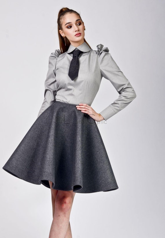 Mini Skirt, Pleated A-Line Circle, For Women, Elegant Wear, Cocktail Party  Gina