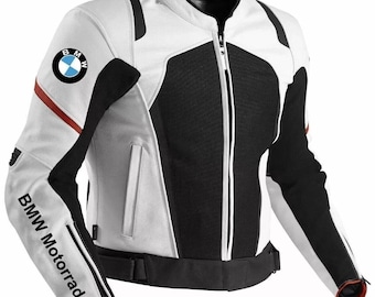 BMW Motorrad Motorcycle Racing Jacket Motorbike Biker Leather Riding Jacket