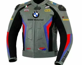 BMW Motorrad Motorcycle Racing Jacket Motorbike Biker Leather Riding Men Jacket