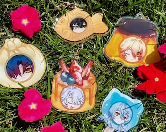 Honkai Star Rail dessert theme keychains