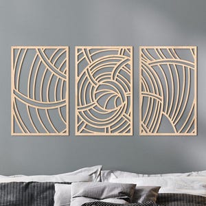 Sea shell wall art set of 3, Coastal wood wall art, Nautical wall art, Abstract wood wall art, Ocean wood art, Wood beach wall art